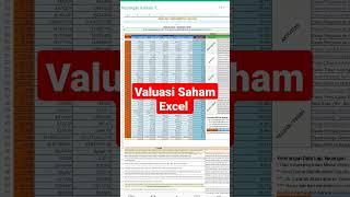 Valuasi Saham Excel Part 1 #valuasisaham #valuasisahamexcel #kalkulatorsaham #sahamexcel