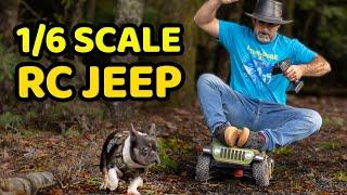 This RC Jeep is HUGE But can it tow a real car? Axial SCX6 Torture Test