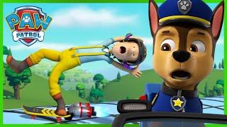 Die PAW-Patrol rettet Turbot auf einem Skateboard mit Raketenantrieb - PAW Patrol Germany Cartoons