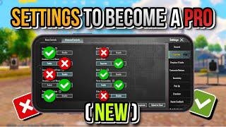 BEST SETTINGS TO BECOME A PRO PLAYER  PUBG MOBILE & BGMI  +CODE