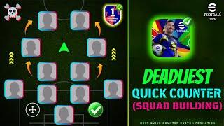 4-2-2-2  Quick Counter Best Formation Squad Building In eFootball 2025    Step By Step Guide 