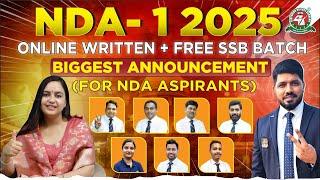 NDA 1 2025 Exam I Online Written + SSB Batch LIVEClass Biggest Announcement For NDA Aspirants