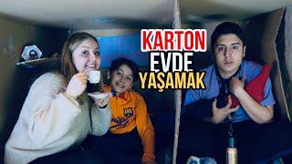 24 SAAT MİNİCİK KARTON EVDE YAŞAMAK SON ÇIKAN KAZANIR