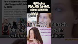 Bis 2030 - 45% Singelfrauen ohne Kinder