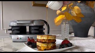 Dual Breakfast Sandwich Maker - French Toast Sausage Egg & Cheese