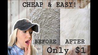 How to Restore Faux Fur for $1