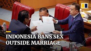 Indonesia passes law banning premarital and extramarital sex