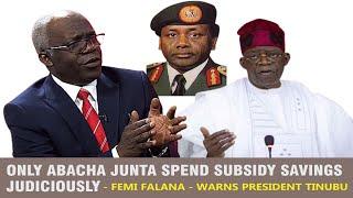 Only Abacha Junta spends subsidy savings Judiciously - Femi Falana - Warn President Tinubu