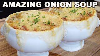 Classic French Onion Onyo Soup  Chef Jean-Pierre