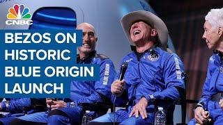 Jeff Bezos on historic Blue Origin launch First step to build road to space