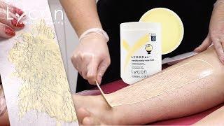 Leg Waxing with LYCOflex Vanilla Strip Wax   LYCON Cosmetics