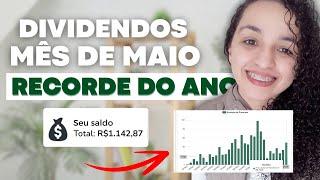 RECORDE DE DIVIDENDOS MÊS DE MAIO VEJA QUANTO RECEBI.