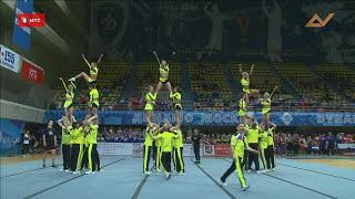 Cheerleading. Senior Coed Premier Fenomen-A. Черлидинг . Чир-микс команда Феномен-А