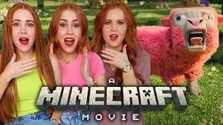 Triplets react to the MINECRAFT MOVIE TRAILER