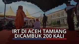 Dicambuk 200 Kali Perempuan Terpidana Kasus Perzinaan Masih Sanggup Berdiri Tanpa Dibantu Petugas