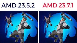 AMD Adrenalin Driver Update 23.7.1 VS 23.5.2 AMD Adrenalin Edition 23.7.1 New Update 5500XT