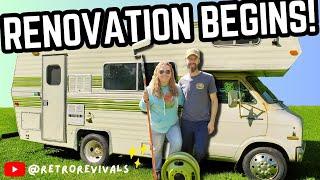 Full Renovation - Vintage Camper RV  Start to Finish - Part 1 DIY Before & After