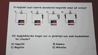 4.sınıf fen bilimleri 2.dönem 2.değerlendirme @Bulbulogretmen  #4sınıf #fenbilimleri