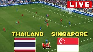 LIVE  Thailand vs Singapore  AFF Championship U19  eFOOTBALL PES 21 Gameplay