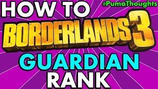 BEST SKILLS PERKS and STATS for the GUARDIAN RANK SYSTEM in BORDERLANDS 3 #PumaThoughts