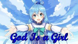 【  Konosuba - Aqua - AMV 】- God Is a Girl  Remix 