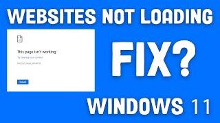 How To Fix Few Websites Are Not LoadingOpening in Windows 11