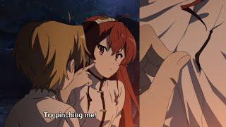 Rudeus Pinched Eris Nipple  Mushoku Tensei  Shot on iphone meme but its anime #14