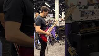 Doug Rappoport playing through a Two Notes rig at NAMM 2024