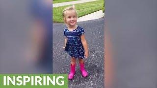 This little girl has a heart-melting routine that you wont want to miss