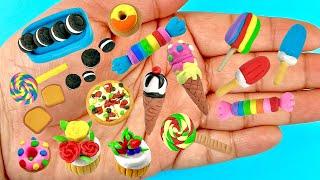 DIY How To Make Miniature Realistic Food Items with polymer clay  Polymer clay mini food tutorial