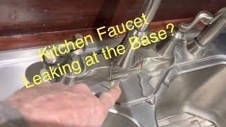 Kitchen Faucet Leaking at Base  Fix Fast and Easy For Beginners