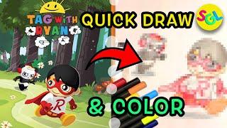 Tag with Ryan ️ Quick Draw + Color️  Combo Panda Chasing Red Titan Game Start Screen  SGL