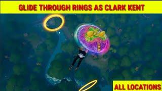 Glide Through Rings as Clark Kent Fortnige Rings Locations How to glide through rings