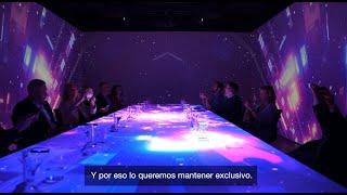 Experiencia inmersiva multisensorial con proyectores Epson en Restaurante Sinestesia de Madrid