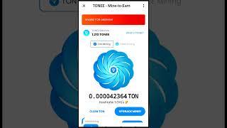 TONEE App TONEE - Mine-to-earn НОВЫЙ КРИПТО ПРОЕКТ. ПОЛНЫЙ ОБЗОР НА ПРОЕКТ  ЧАСТЬ 1