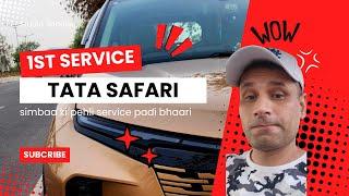 Tata Safari ki 1st service     #newsafari #tatasafarilovers #reclaimyourlife #tatamotors