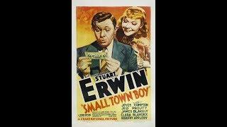 1937 COMEDY ROMANCE — Small Town Boy — Funny Stuart Erwin Lovely Joyce Compton Black White Classic