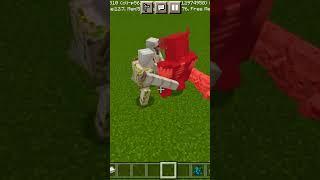 Minecraft Warden vs iron golem.   #shorts #shortsfeed