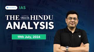 The Hindu Newspaper Analysis LIVE  19th July 2024  UPSC Current Affairs Today  Mukesh Jha