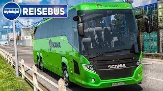 ETS 2 Coach #1 Im SCANIA Touring Reisebus von München nach Salzburg  EURO BUS SIMULATOR