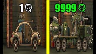 MAX LEVEL ZOMBIE CAR EVOLUTION All Zombie Cars Unlocked Max Level Speed & Armor in Earn To Die