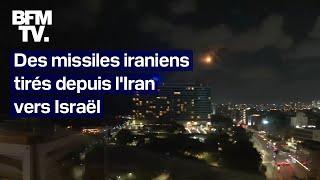 Des missiles iraniens tirés depuis lIran vers Israël