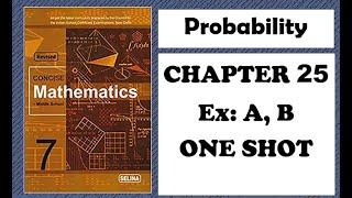 ICSE Class 7  Probability  Chapter 25  Selina  Concise Mathematics 