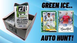 Panini Donruss Soccer 202223 fat pack retail box opening GREEN ICE AUTO HUNT