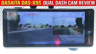 Dasaita DAS-X9S Dash Cam Review 4K 2K GPS WIFI App Park Monitor Time Lapse