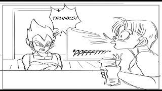 Vegeta Visit Trunks  DBZ Comic Dub