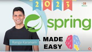 Spring Framework A Tutorial for Beginners  in28minutes  Ranga Karanam