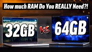32GB vs 64GB RAM M1 Max MacBook - EXTREME Multitasking RAM Test