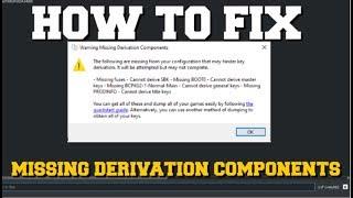 HOW TO FIX MISSING DERIVATION COMPONENTS FOR YUZU EMULATOR YUZU ERROR FIX MISSING HEADER KEY