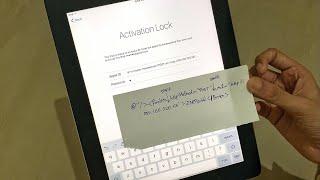 iPad ACTIVATION LOCK REMOVAL WITHOUT PASSWORD  Activation Lock forgot apple id and password